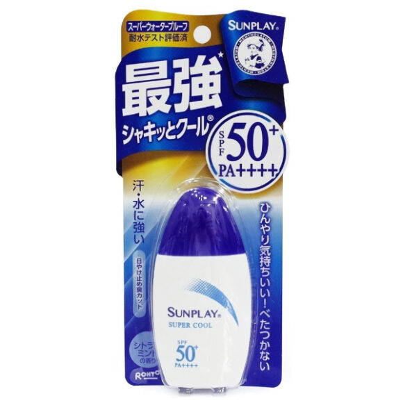 ครีมกันแดด Sunplay สูตร Super Cool (สีฟ้า) SPF50+ PA++++